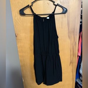 Small Black Romper with Pockets